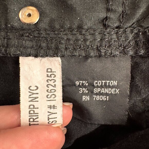 Tripp NYC Leopard Print Skinny Jeans 15 Black Skull Emo Grunge Goth Rockstar - Picture 5 of 8